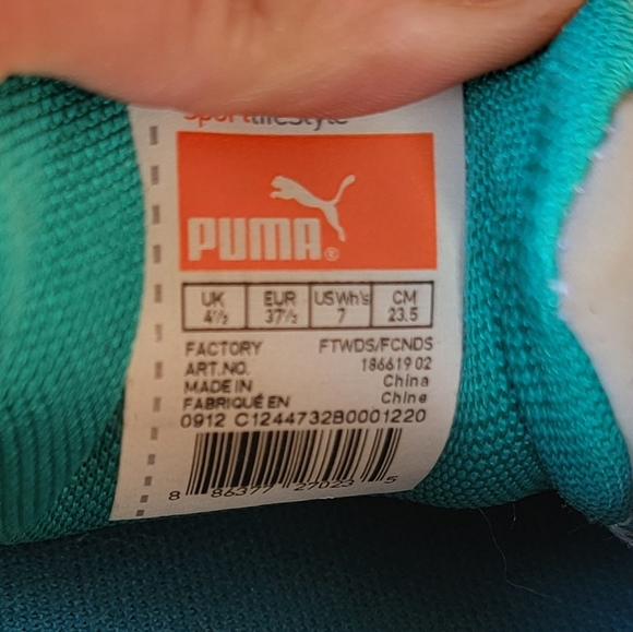 Puma Running Grey Tennis Shoe Sneakers Size 7 - Picture 6 of 8